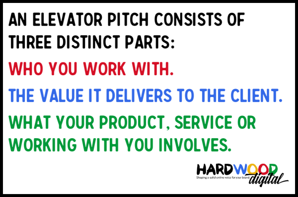 what is an elevator pitch made up of